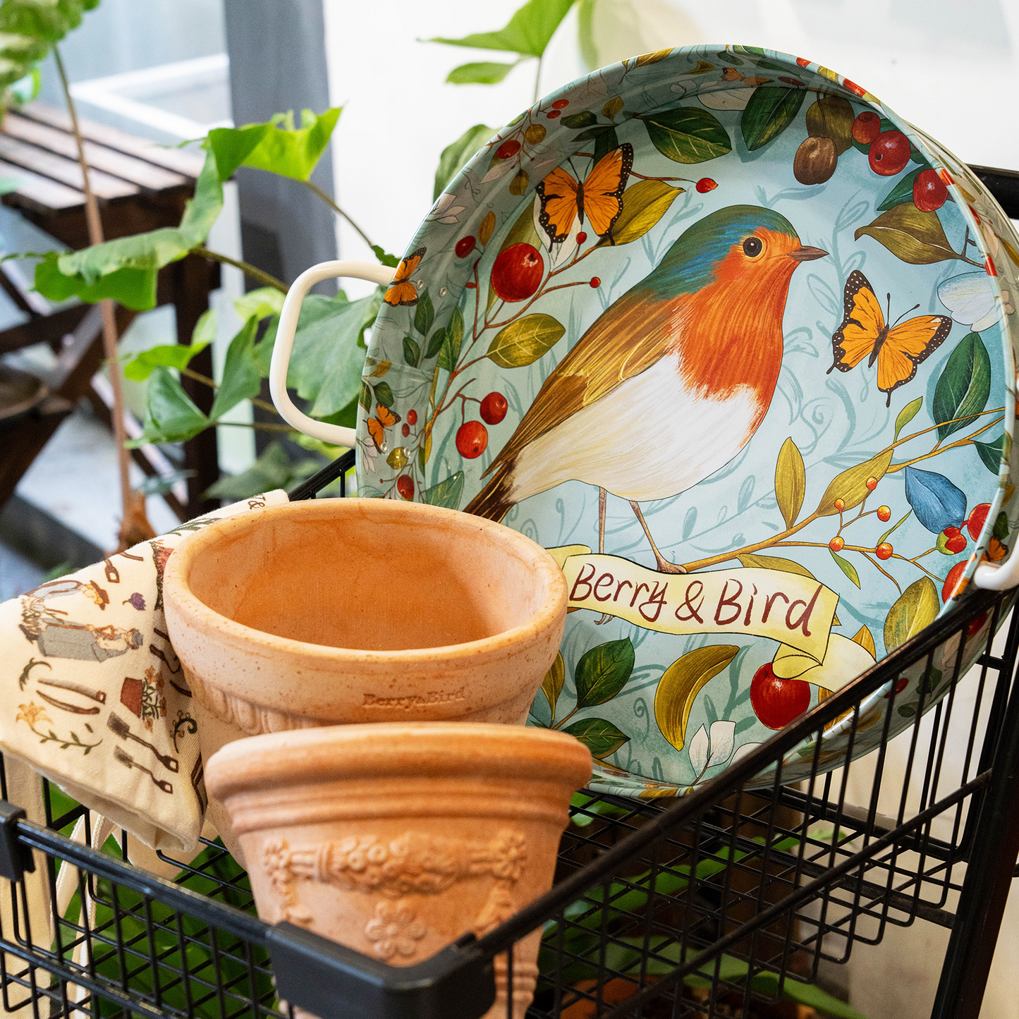 Round Metal Tray (Robin)