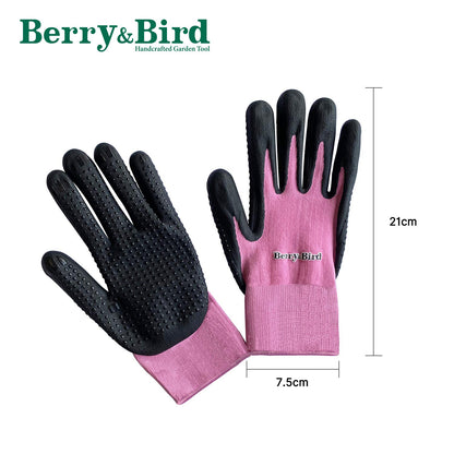 Garden Accessories Gardening Glove for Men and Women with Micro Foam Coating (Pink)