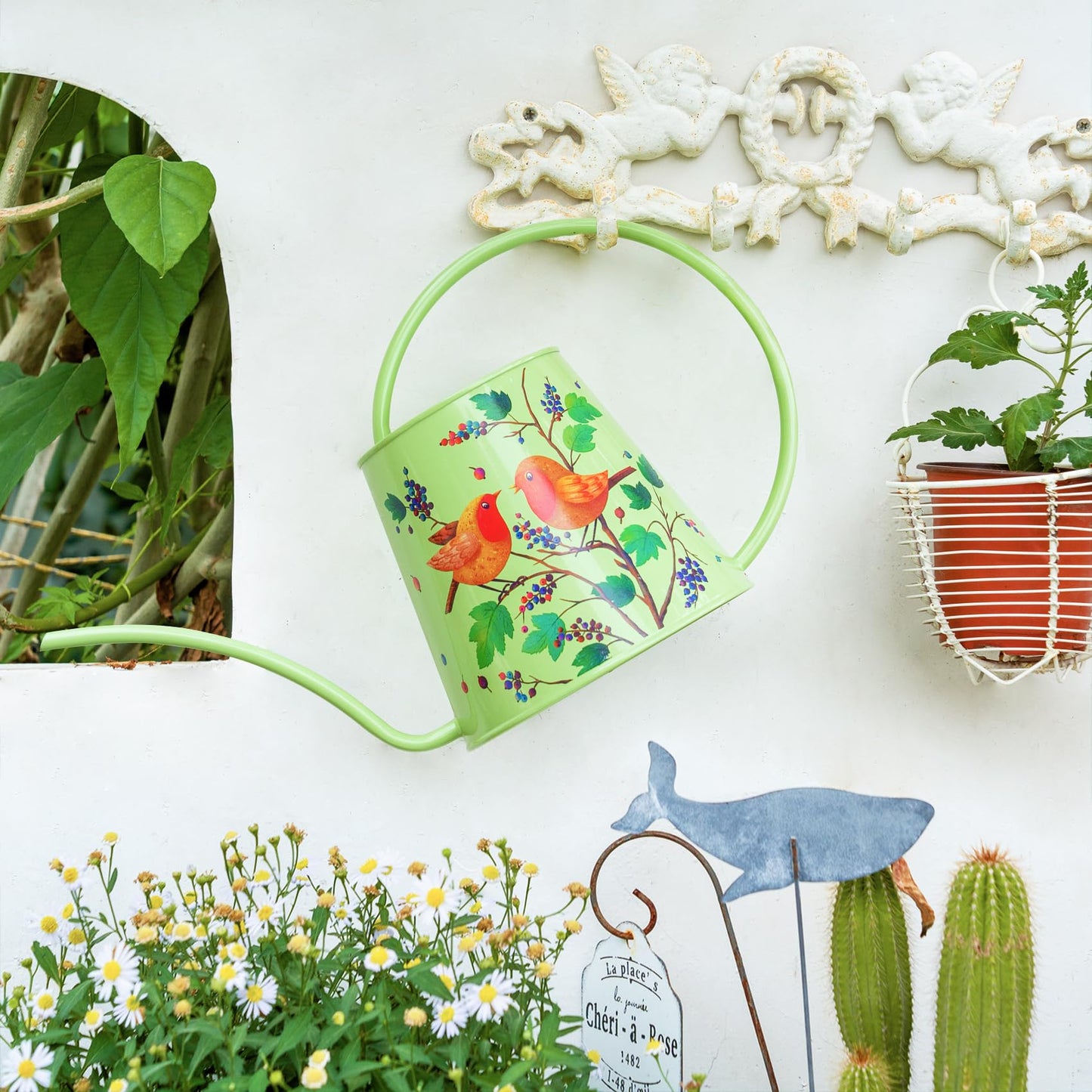 Stainless Steel Long Spout Watering Can (Robin)