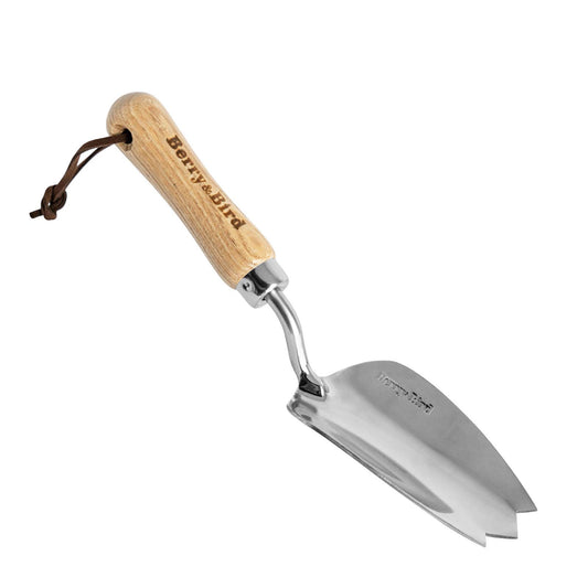 Garden Tool Lighter Hand Trowel with Wooden Handle Stainless Steel Small Flower Shovel