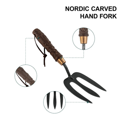 Nordic Carved Hand Fork
