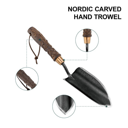 Nordic Carved Hand Trowel