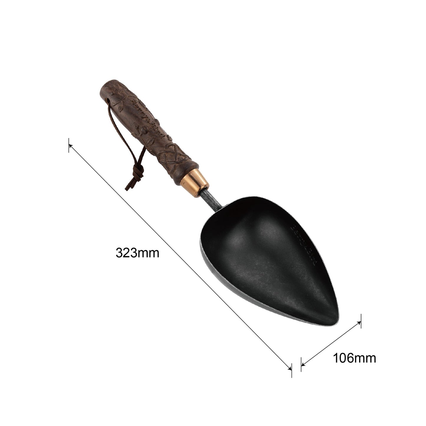 Nordic Carved Hand potting scoop