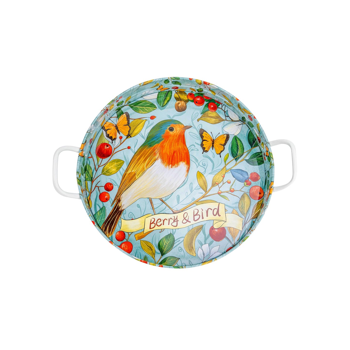 Round Metal Tray (Robin)