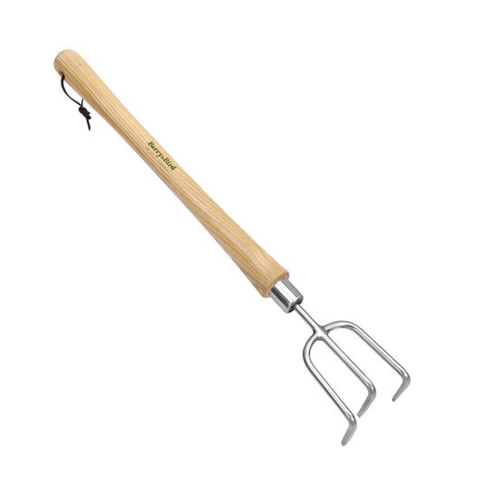 Stainless Steel Border Hand 3 Prong Cultivator
