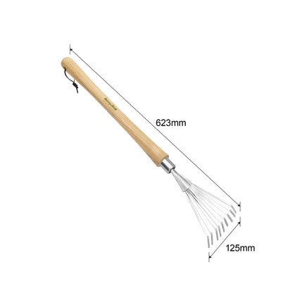 Stainless Steel Border Hand Shrub Rake