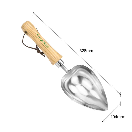 Stainless Steel Heart Shaped Hand Potting Scoop