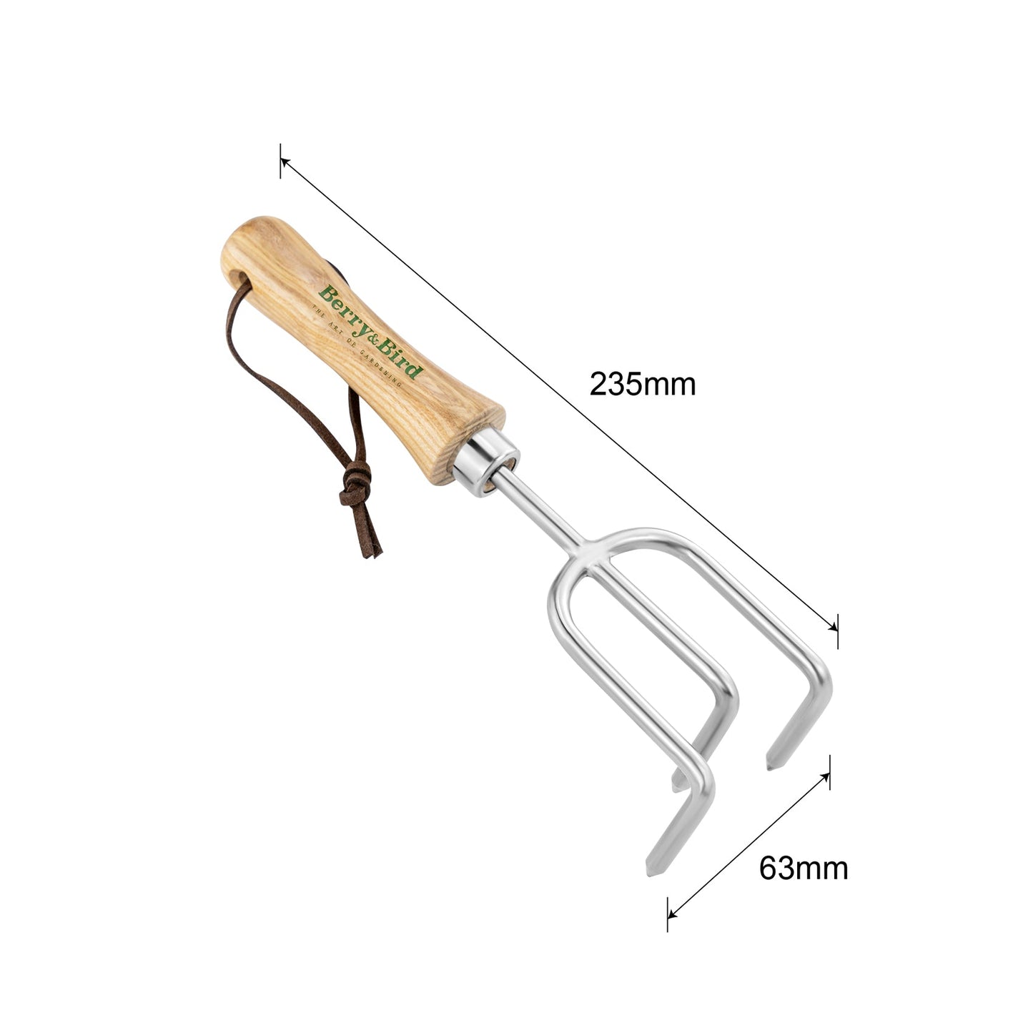 Stainless Steel Lighter Range Hand 3 Prong Cultivator