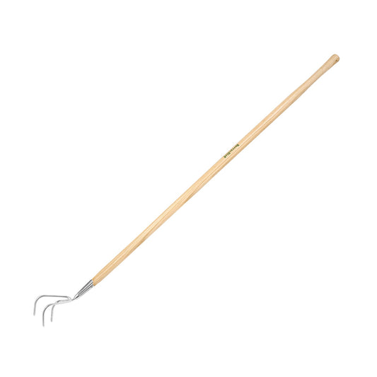 Stainless Steel Long Handle 3 Prong Cultivator