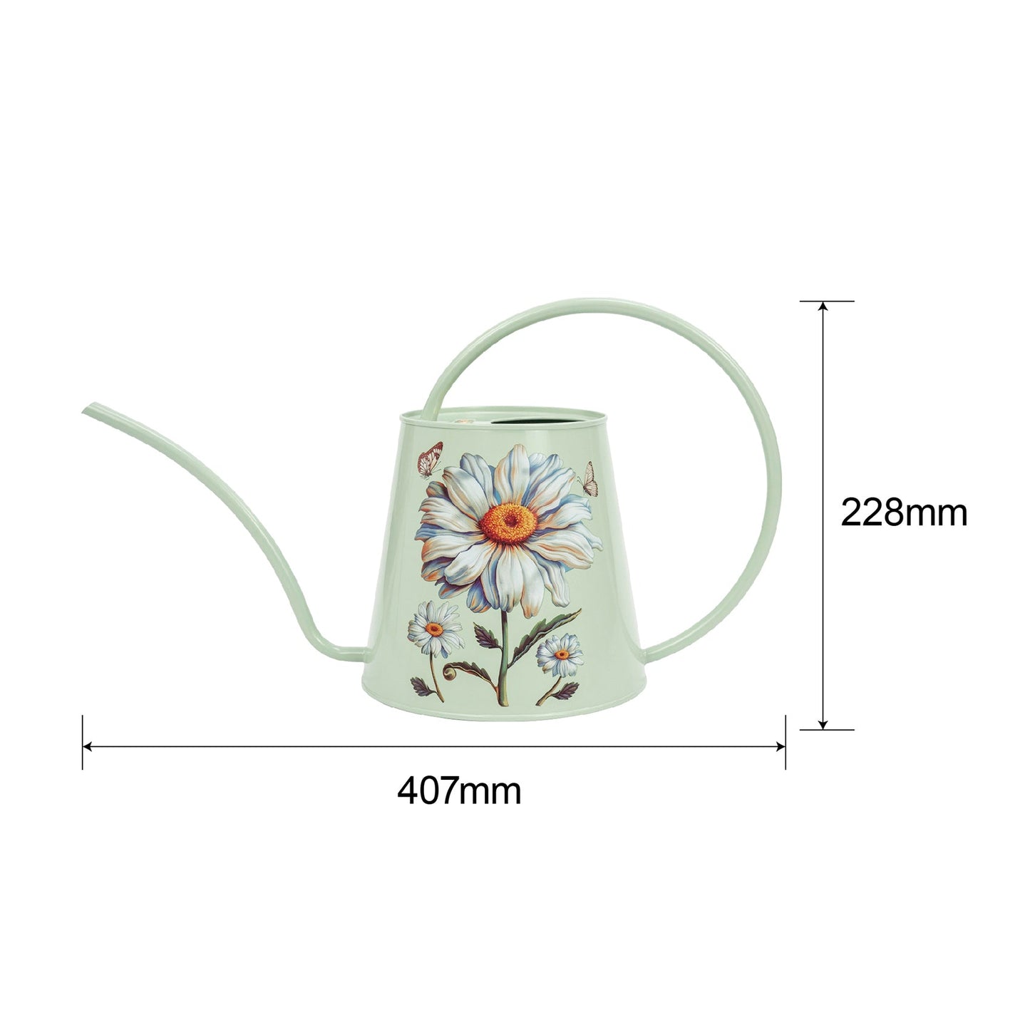 Stainless Steel Long Spout Watering Can (Daisy)