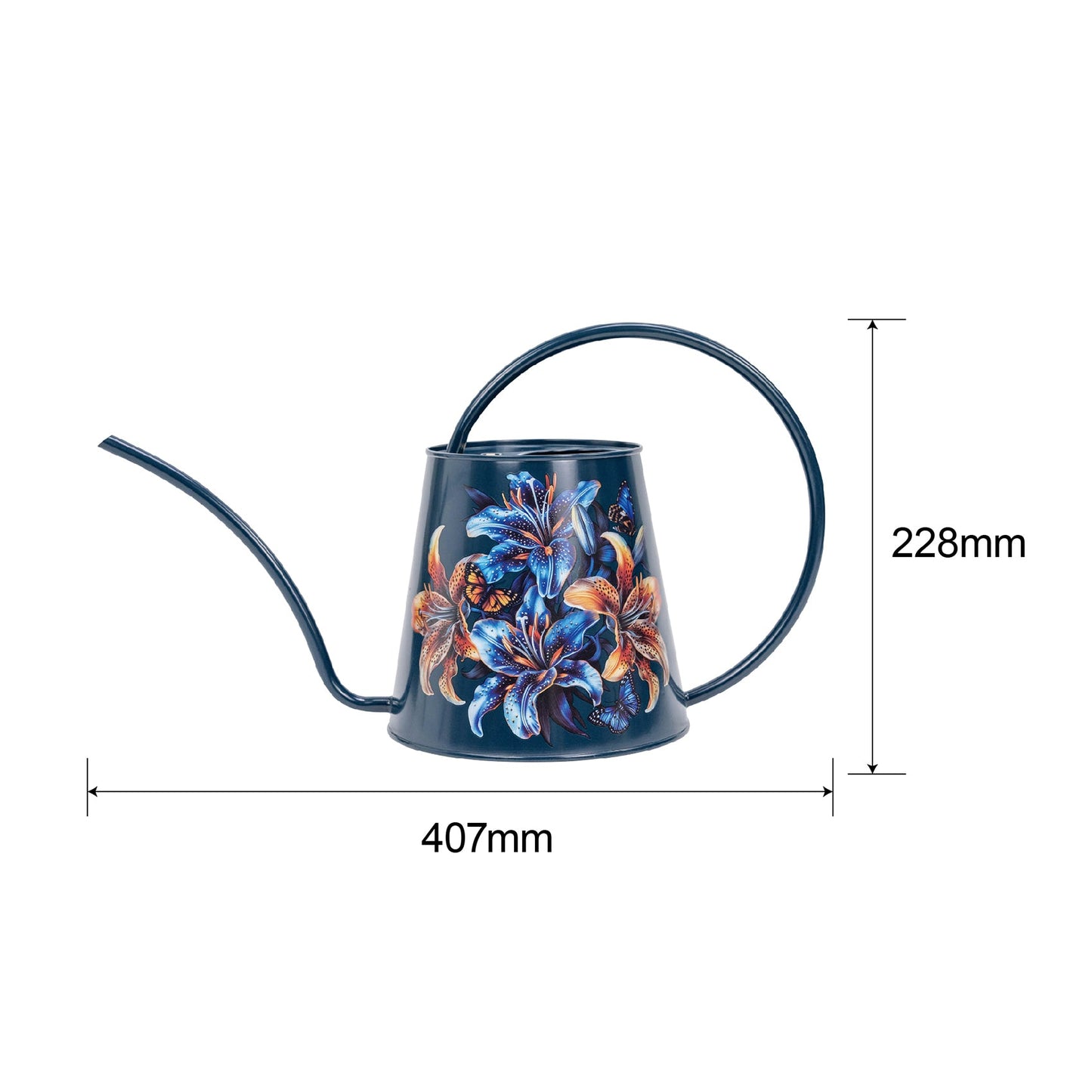 Stainless Steel Long Spout Watering Can (Lily)