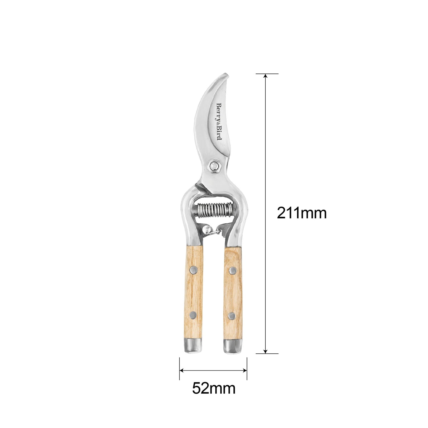 Wooden Handle Bypass Secateurs