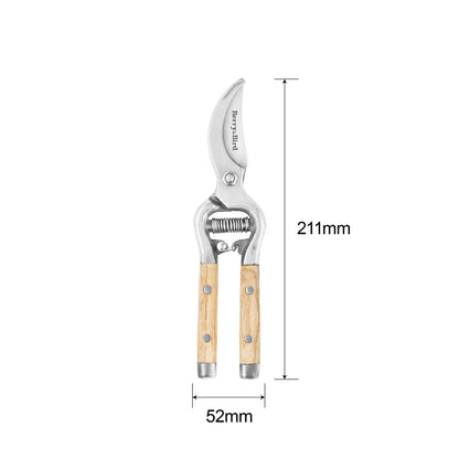 Wooden Handle Bypass Secateurs
