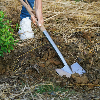 Garden Tools Digging Spade Gardening Square Border Spade 41.3 inch with D-Grip Handle