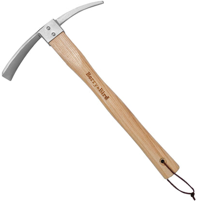 Garden Tools Pick Mattock Hoe 14.9 Inch with Wooden Handle Stainless Steel Pickaxe Mattock Hoe