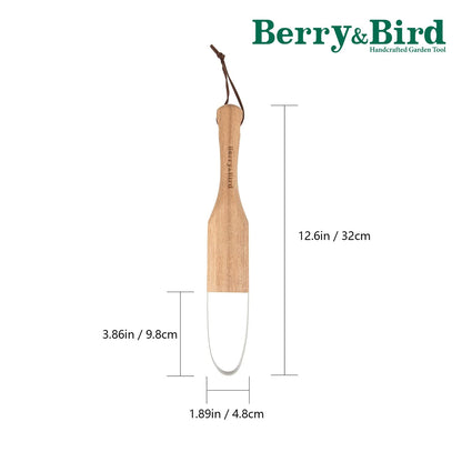 Garden Tools Garden Weeding Scraper Tool 12.6 Inch with Wood Handle Loop Weeder